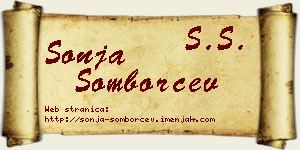 Sonja Somborčev vizit kartica